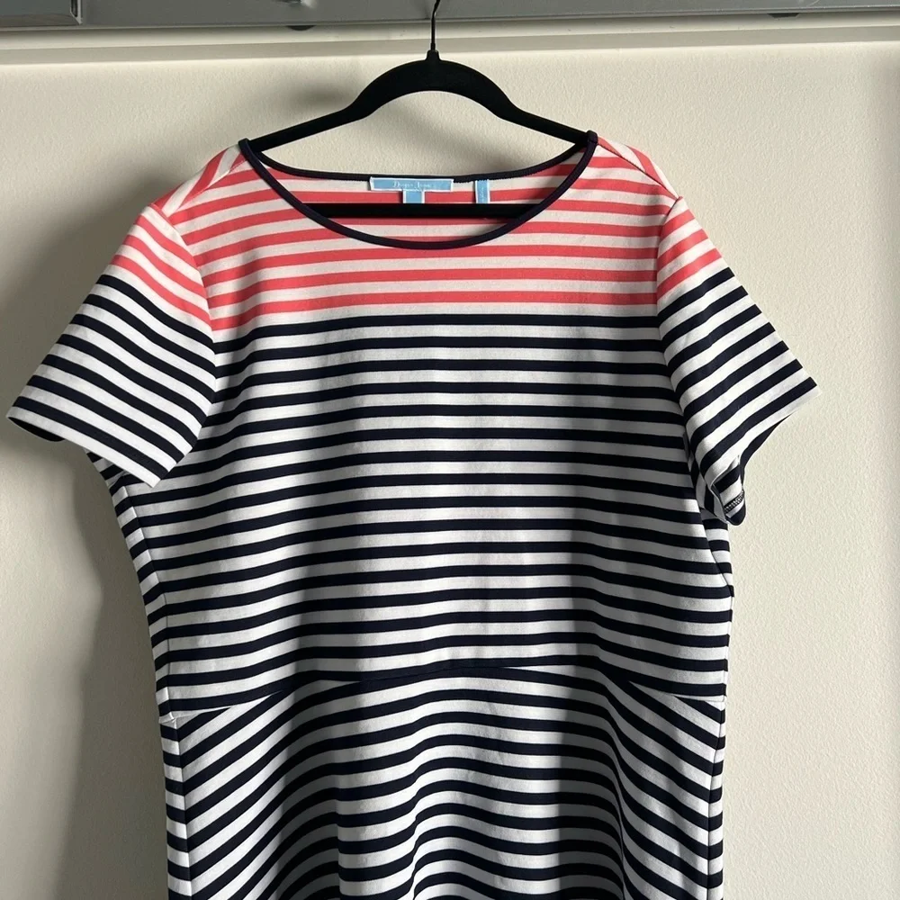 Draper James Stripe Ponte Knit A Line Dress 1X - Picture 5 of 11